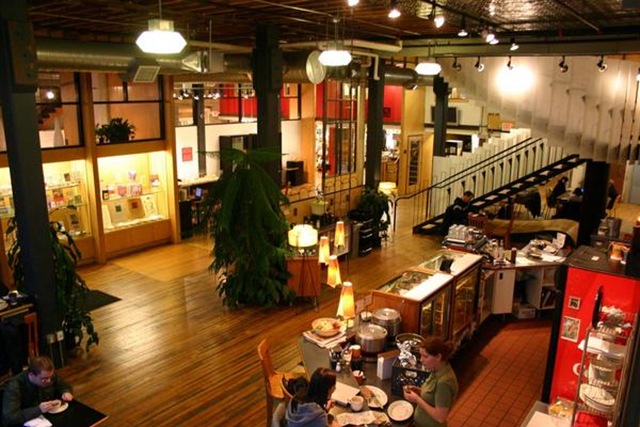 Loft lobby and coffee shop